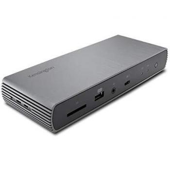 Kensington Docking Station Thunderbolt 4 Dual 4k per Laptop, 4 Porte Thunderbolt 4, 4 Porte USB, Slot per Scheda SD UHS-II, Alimentatore per Laptop da 90 W, Compatibile con Windows e MacBook