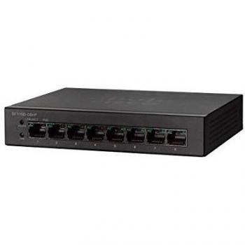 Cisco Switch SF110D-08 HP con 8 porte PoE, protezione limitata a vita (SF110D-08HP-EU)