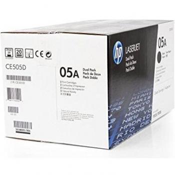 HP CE505D/05A Toner cartridge black twin pack, 2x2.3K pages ISO/IEC 19752 Pack=2 for HP LaserJet P 2035/2055