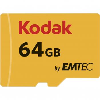 Kodak 64GB Micro SDXC Classe 10 U3 4K + adattatore