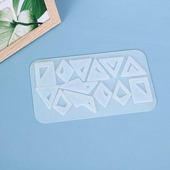 Pendientes de Moldes de Resina Epoxi Rombo y Triángulo