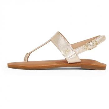 Sandalia Tommy Hilfiger Oro Metalizada Planas