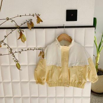 Chaqueta Unisex de Primavera para Niños con Estilo Coreano y Patchwork