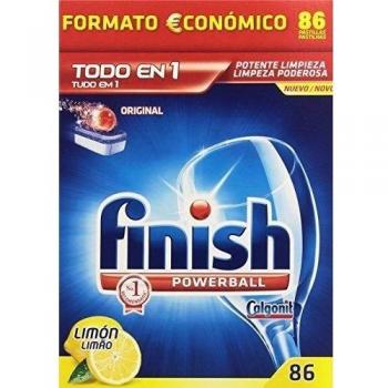 Finish Powerball Power Essential Pastillas para el Lavavajillas, aroma Limón, 80 Pastillas