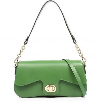 Firenze Artegiani. Anzano bolso bandolera mujer. Piel auténtica acabado Sauvage. Vera Pelle Italiana