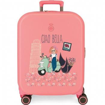 Maleta de cabina Enso Ciao Bella rígida 55cm coral