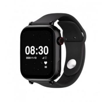 Smartwatch Infantil 4G Negro con Carcasa Negra y Correa de Silicona