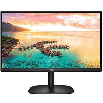 AOC Monitor Italia 24B2XH LED da 23.8 IPS, FHD, 1920 x 1080, 75 Kz, VGA, HDMI, Nero
