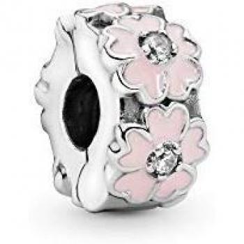 Colgante Pandora para mujer, color rosa Primel 925, circonita rosa-791823EN68