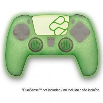 Protector de Silicona Glow In The Dark + Grips + Pegatina Touchpad, para mando Playstation 5
