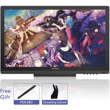 Huion KAMVAS GT-191 Full HD 19,5 Tablet Grafico con Penna e 8192 Livelli di Gradi di Sfumatura