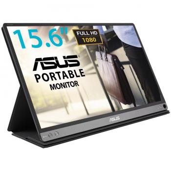 ASUS ZenScreen MB16AC 15.6 Monitor Portatile USB Type-C, FHD, 1920 x 1080, IPS, Flicker Free, Filtro Luce Blu, Certificazione TUV, Compatibile con USB Type-A