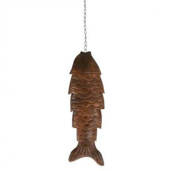 Signes Grimalt Colgante Pez Jarrones y Portavelas Marrón 28x9x4cm