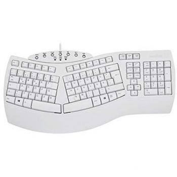 Perixx Periboard‑512 Tastiera USB QWERTZ Tedesco Bianco
