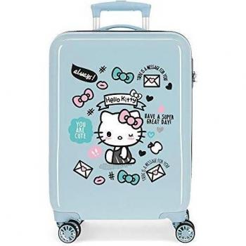 Hello Kitty Maleta de Cabina Azul Rígida 38x55x20 cms
