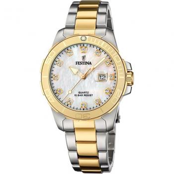 Reloj De Mujer Festina Boyfriend F20504/2 Con Esfera Beige