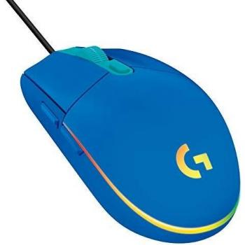 Logitech G203 Lightsync Mouse Gaming con Illuminazione RGB, Personalizzabile, 6 Pulsanti Programmabili, Sensore per Gaming, Tracciamento a 8.000 DPI, Peso Ridotto
