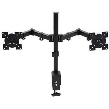VidaXL Supporto per monitor 32 a doppio braccio con altezza regolabile
