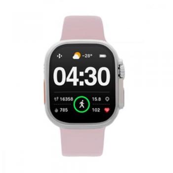 Smarts By Radiant Reloj Inteligente Smartwatch Hollywood Sport Rosa 40,00 Mm Pulsera De Silicona Rosa Con Cierre De Hebilla Normal Control De Ritmo Cardiaco, Sueño Y Modos Deportivos Compatible Con Android, Ios