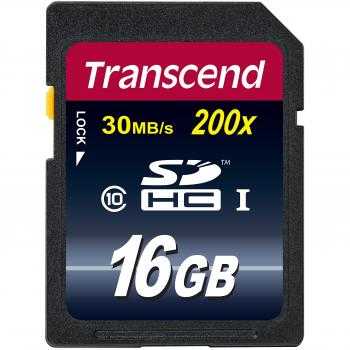 Transcend Scheda SDHC da 16 GB, Classe 10