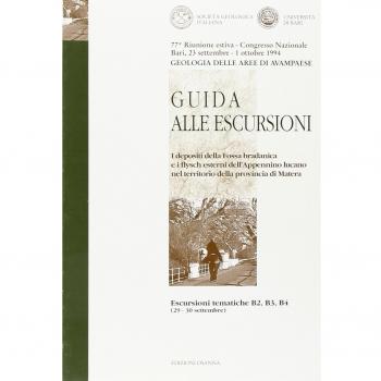 Guida alle escursioni. Geologia delle aree di avampaese. Il territorio della provincia di Matera