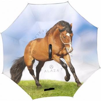 Paraguas Invertido Doble Capa Plegable a Prueba de Viento