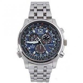 Reloj de Cuarzo Citizen Radio Controlado Eco Drive Titanio Azul CB5850-80L