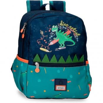 Mochila Enso Dino Artist 32cm Multicolor