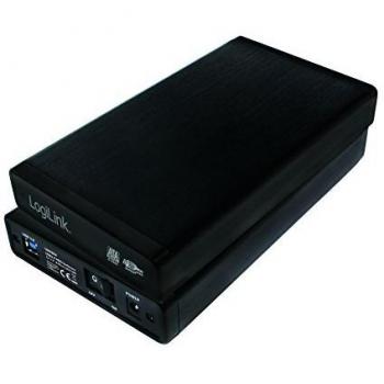 LogiLink UA0284 USB 3.0 per disco rigido SSD (3,5 pollici) S-ATA HDD fino a TB con interruttore on/off Nero