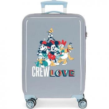 Joumma Bags. Maleta de Cabina Mickey Crew Love rígida azul claro -38x