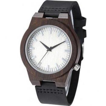 Reloj de Pulsera Resina Madera Redonda Menos Números