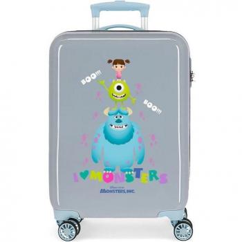 Joumma Bags Maleta de Cabina Monsters Boo! Rígida Azul