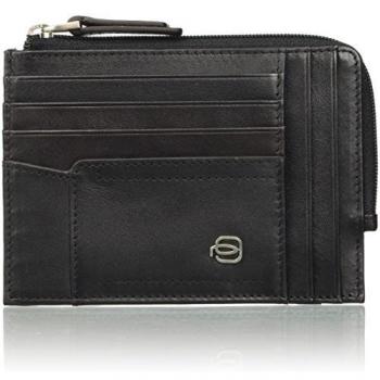 PIQUADRO portatarjetas de crédito Otoño-Invierno 17, 1 x 9 x 12,5 cm, Negro