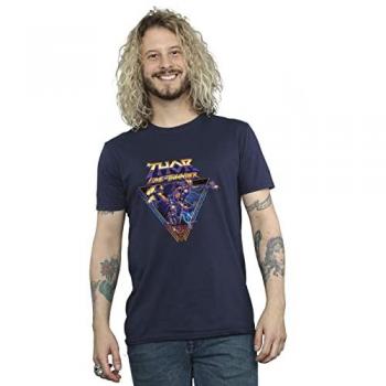 Camiseta Triángulo Thor: Amor y Trueno con logo Marvel