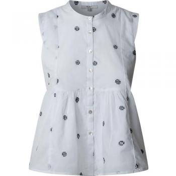 Blusa Dobby Elvire en algodón blanco – PEPE JEANS