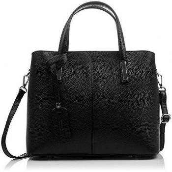 FIRENZE ARTEGIANI Editta Bolso Tote Mujer Piel auténtica Dollaro Negro