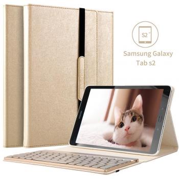 Tastiera Retroilluminata KVAGO per Galaxy Tab S2 9.7 – Oro