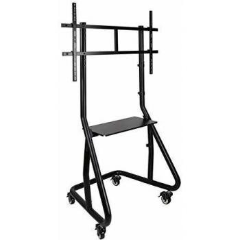 Tooq Soporte de Suelo con Ruedas/Patas FS20200M-B Pantallas 60-105, Negro
