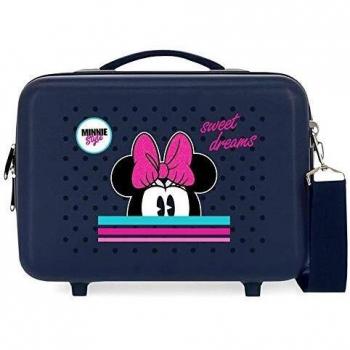 Neceser Adaptable Minnie Mouse Azul 29x21x15 cm