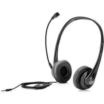 HP Stereo USB Headphones with Noise-Cancelling Microphone and Volume Control T1A67AA USB Chat
