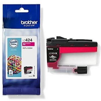 Brother LC424M Original Inkjet Cartridge, up to 750 pages, for DCPJ1200W printer, Magenta