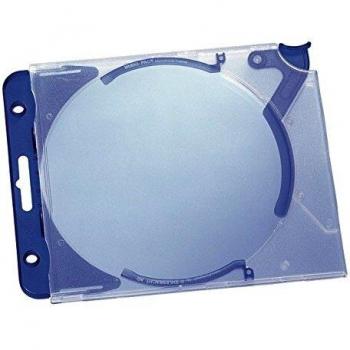 Durable QuickFlip CD-Hülle mit Clip f. Auswurf, abheftbar, blau, 5 Stück, 5269-06