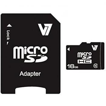 MicroSD V7 16 GB Classe 10 con Adattatore