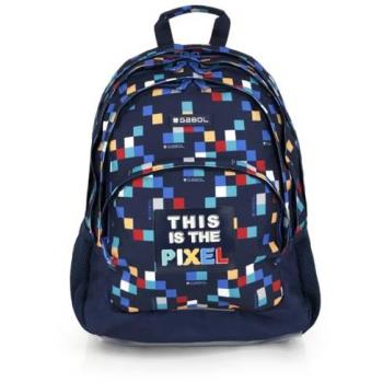 Mochila Escolar Gabol Cubik 32x44x18 cm con Triple Compartimento