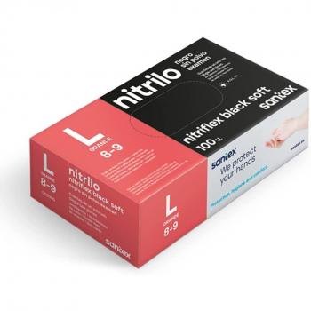 Guantes de Nitrilo Santex Nitriflex Black Talla L