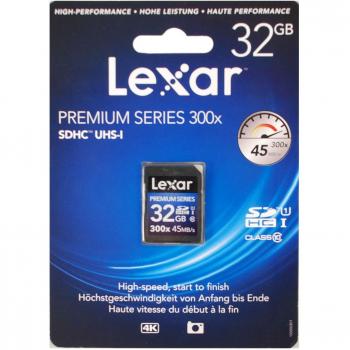 Lexar 32GB SD Card, Platinum Class 10, 45MB/s (300x), UHS-I, SDHC/SDXC