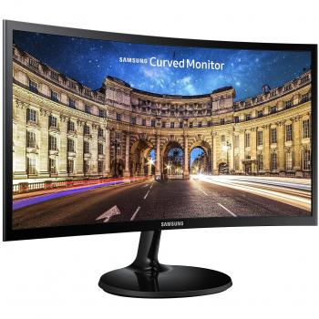 Samsung 27F390 Curved FHD Monitor from 27, 1920 x 1080, 16.7 Million Colors, 4 ms, 2 HDMI, D-Sub, USB, Black, VESA