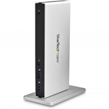 StarTech.com Docking Station Universale USB 3.0 a Doppia Uscita DVI GBe, Replicatore di Porte con Adattatori HDMI/ VGA, Mac e Windows