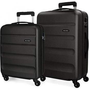 Roll Road Flex Juego de Maletas Negro 55/65 cms