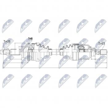 Veio de Transmissão NTY NPW-RE-052
